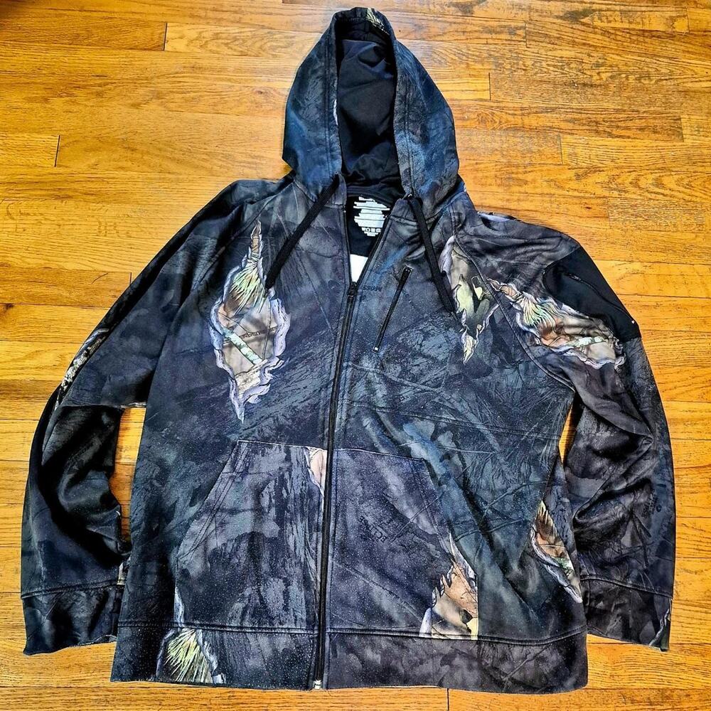 Mossy oak break up country camo zip up hoodie